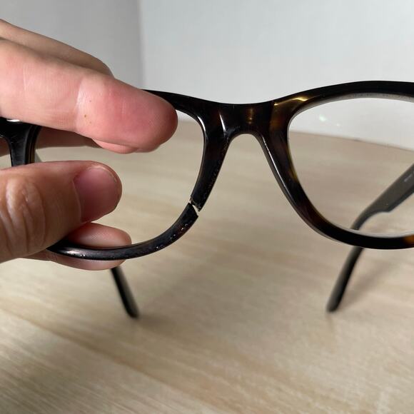 Ray-Ban RB2140 902 Wayfarer Sunglasses Tortoise Shell PARTS ONLY 50-22 Italy - Picture 10 of 11